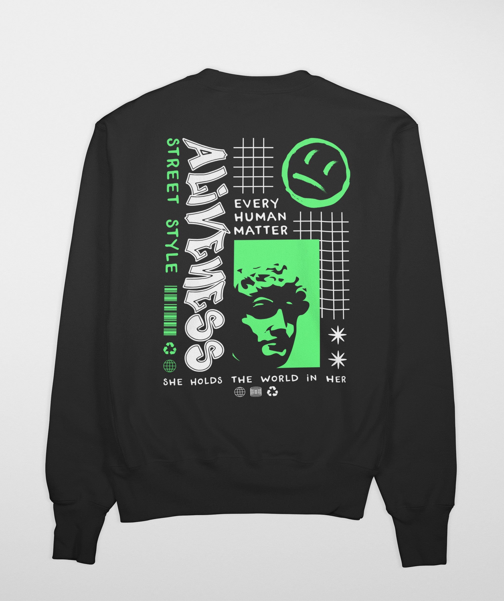 ALIVENESS Premium Sweatshirt (Black)