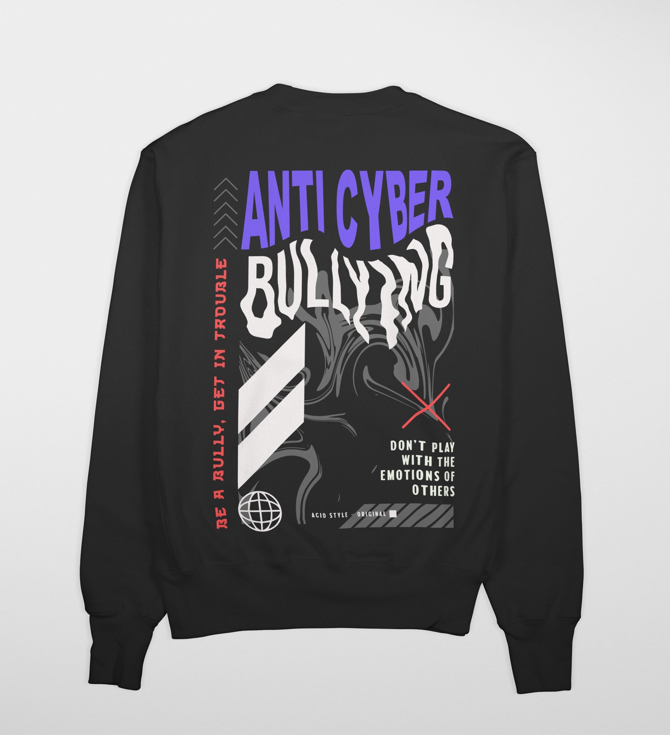 ANTI CYBER Premium Sweatshirt (Black)