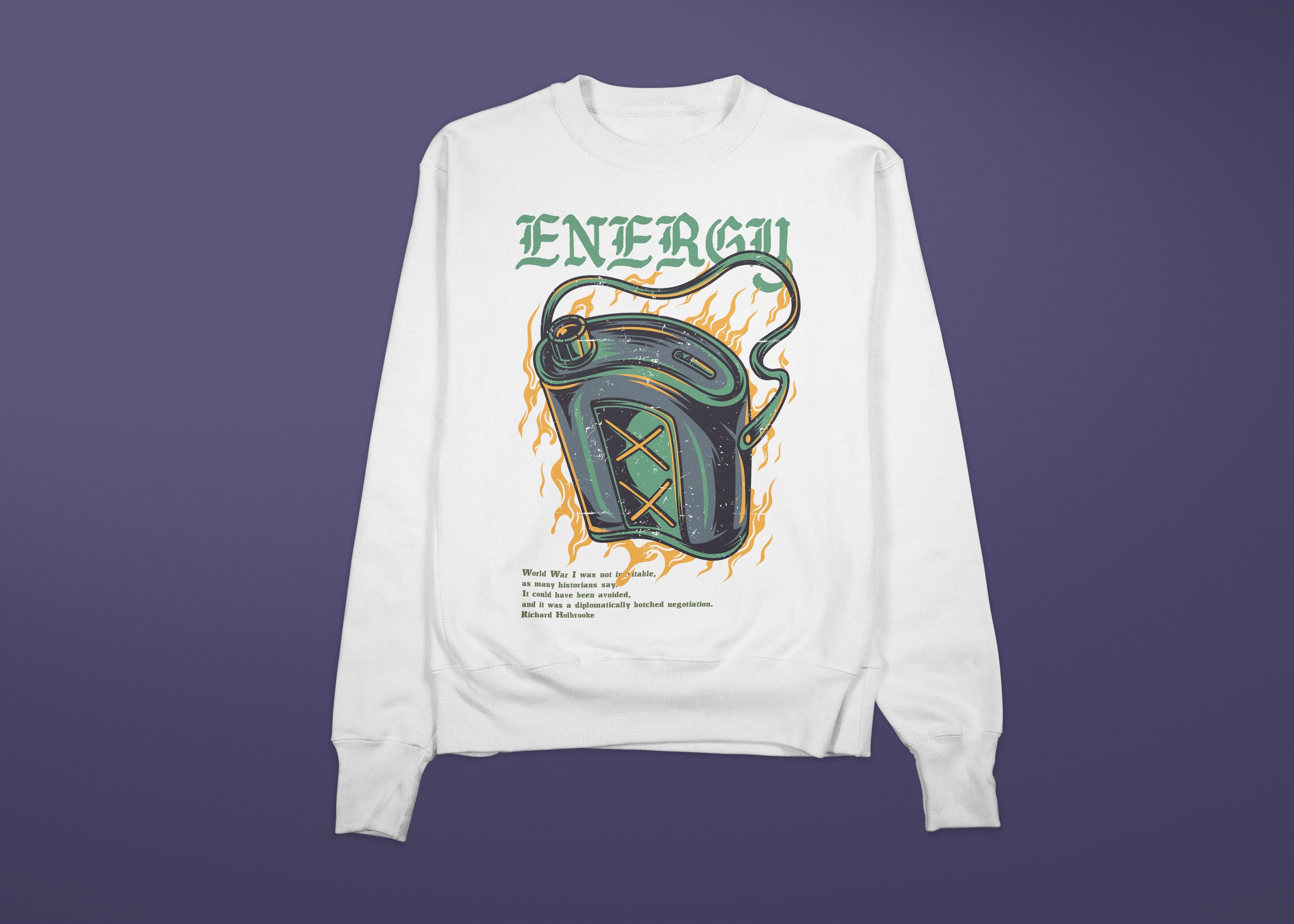 ENERGY Premium Sweatshirt (White)