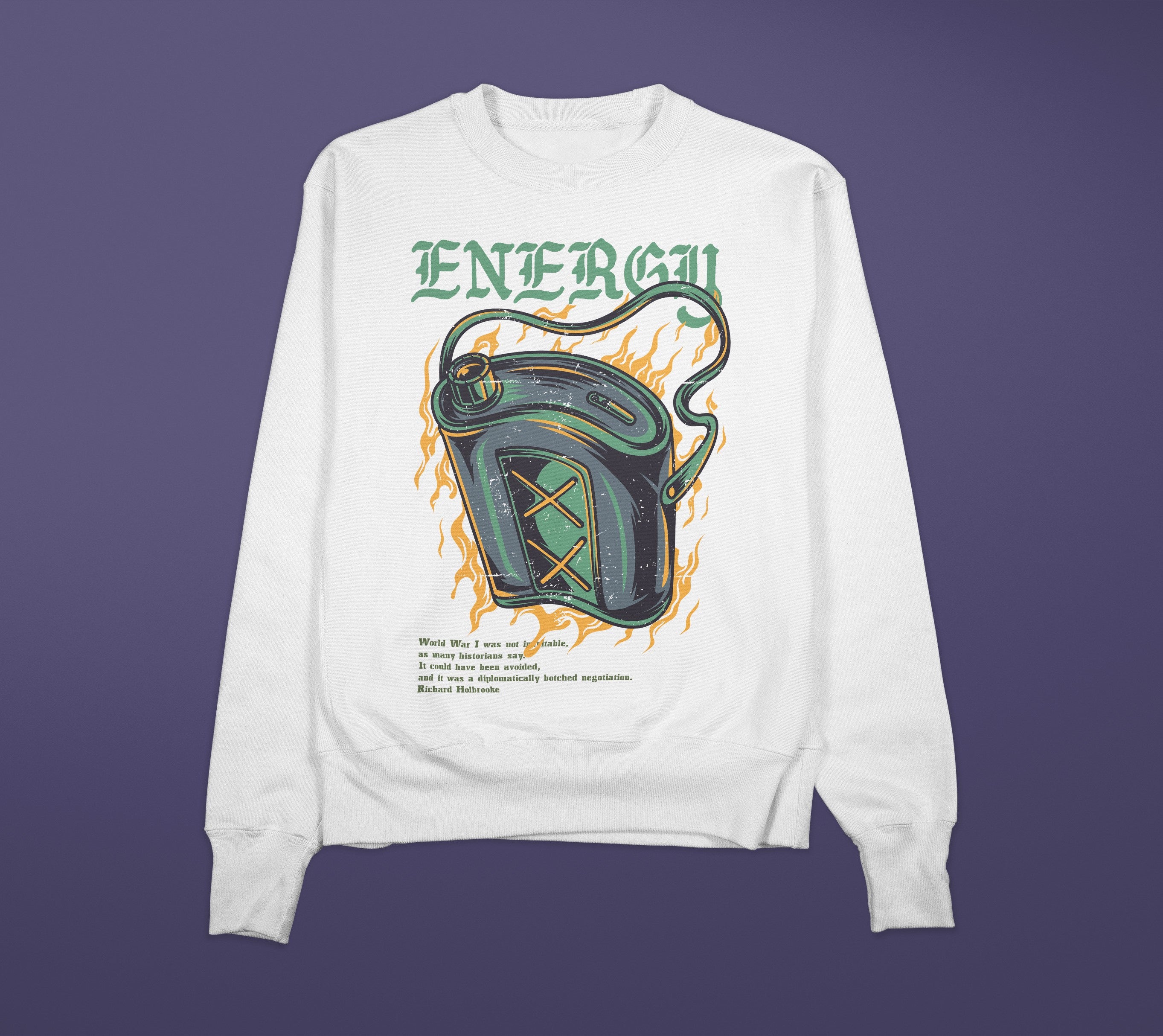 ENERGY Premium Sweatshirt (White)