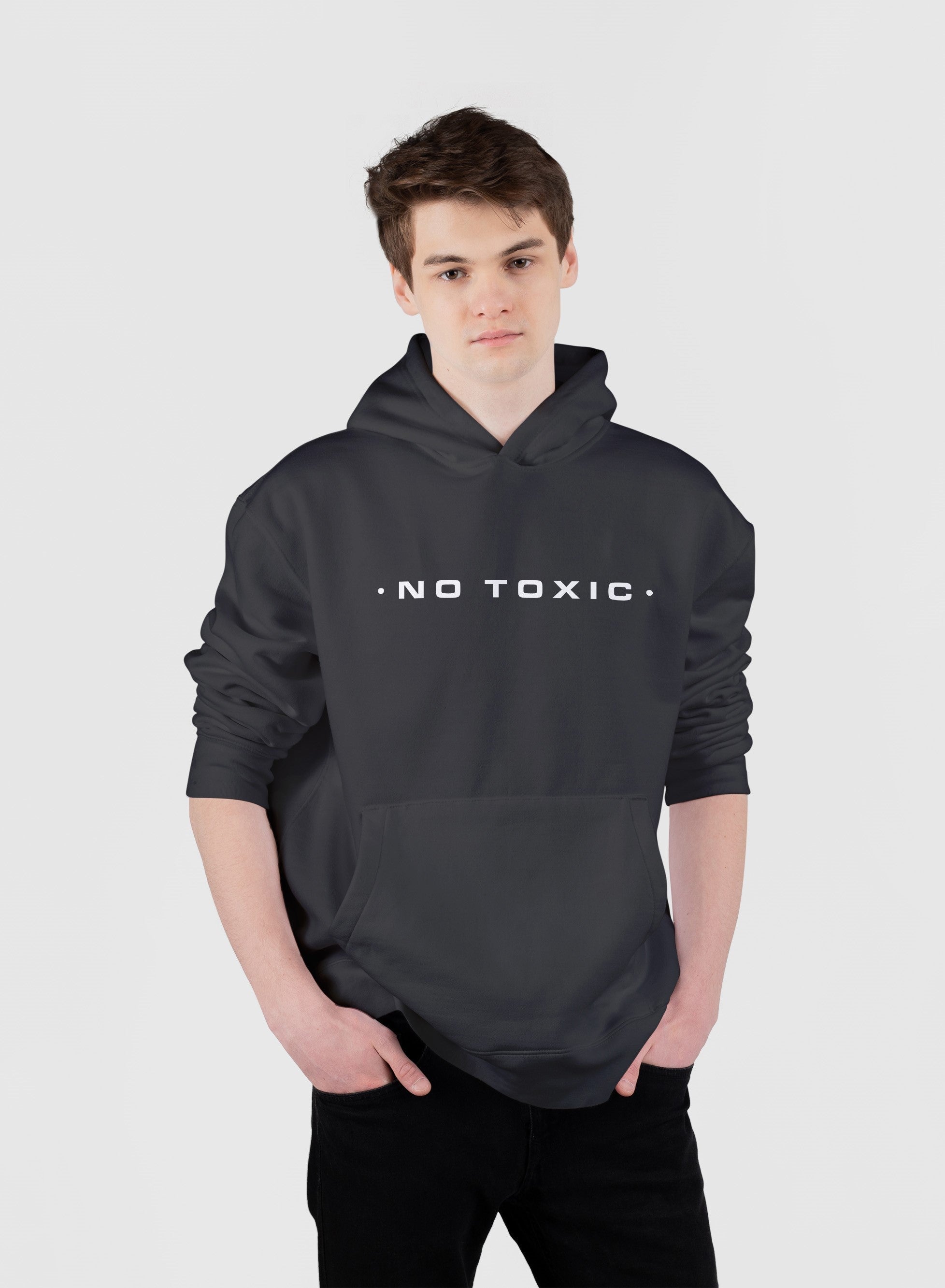 NO TOXIC Ultra Premium Oversize Hoodie 350 GSM (Black)