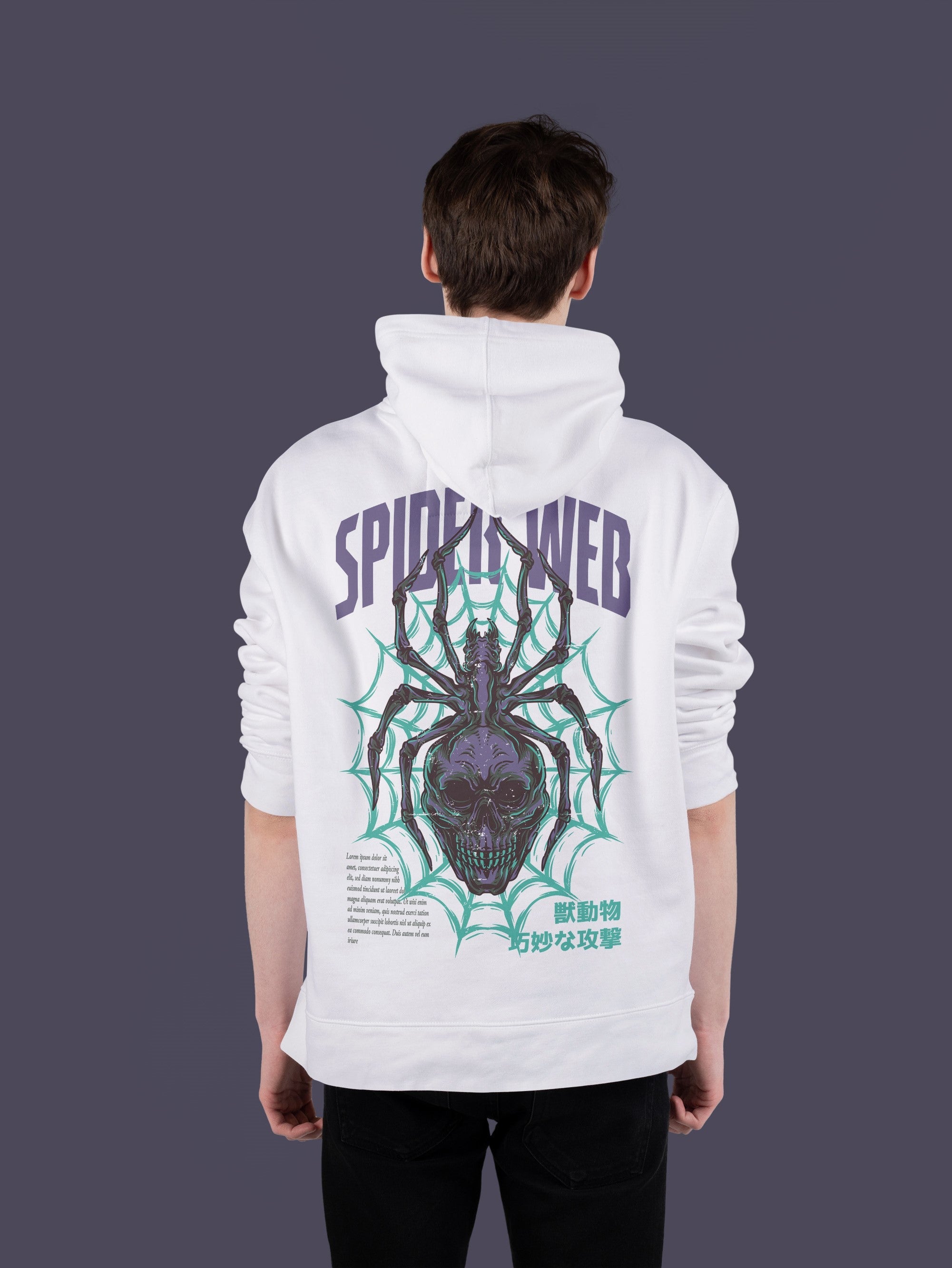 SPIDER Ultra Premium Oversize Hoodie 350 GSM (White)