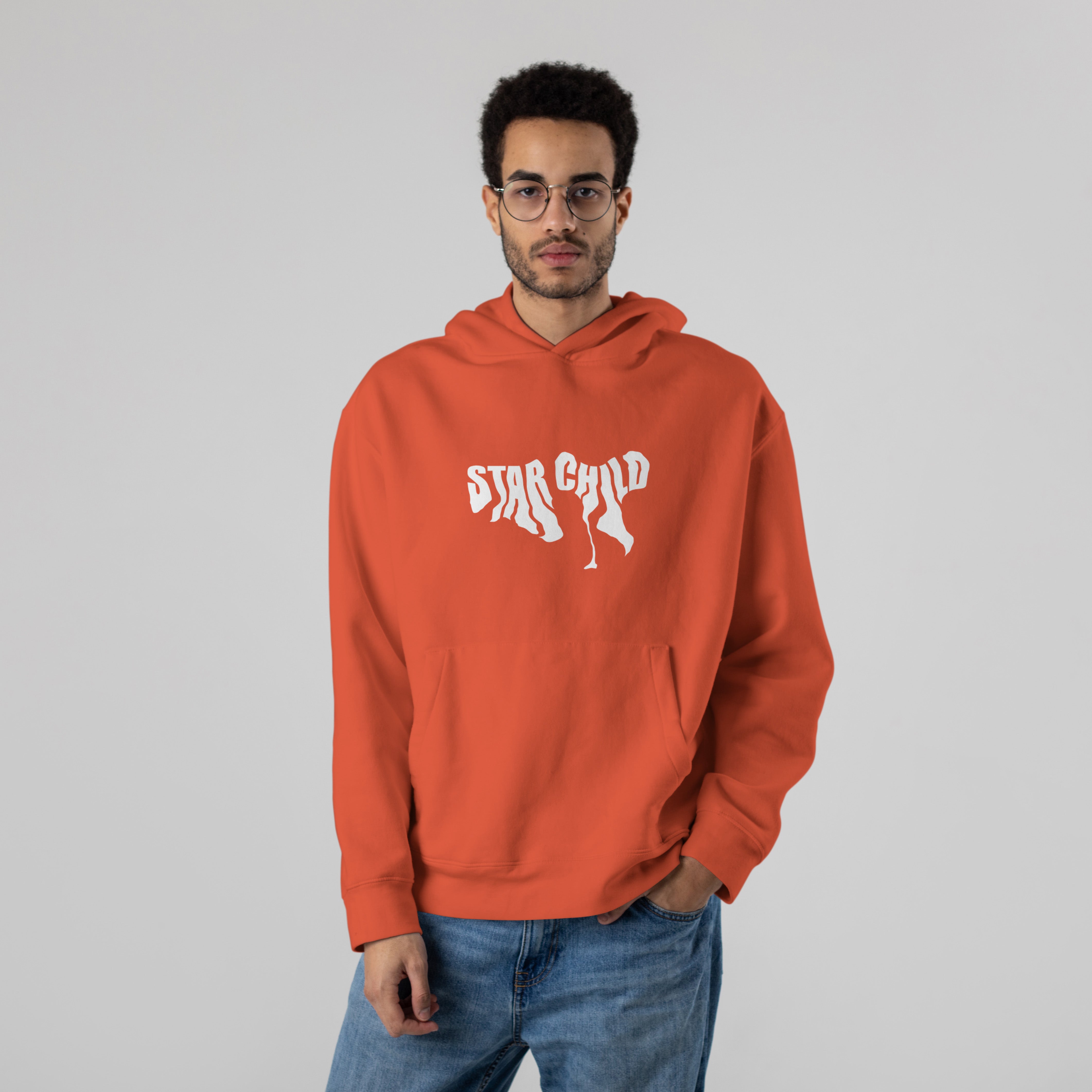 STAR CHILD Premium Oversize Hoodie (Orange)