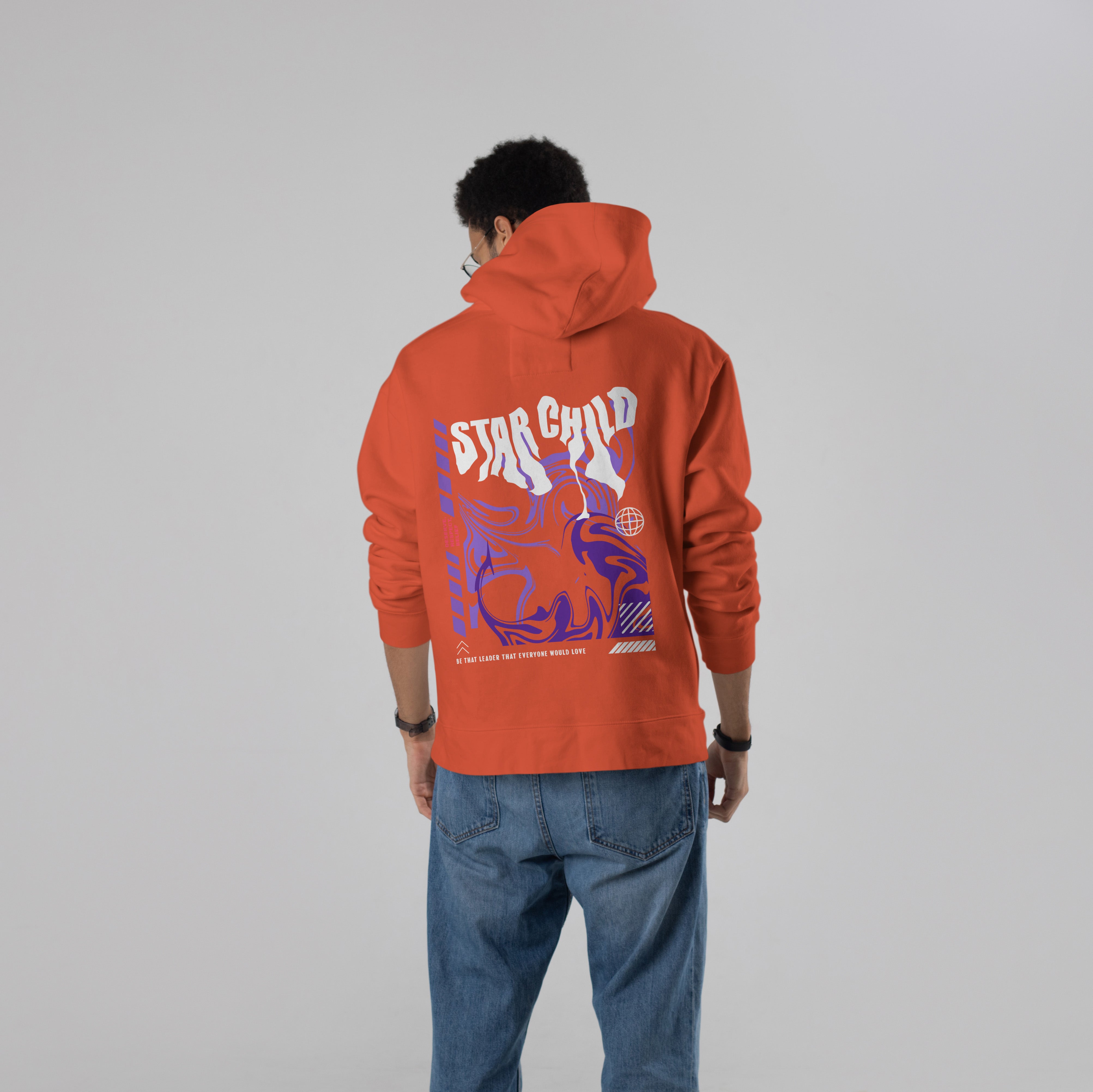 STAR CHILD Premium Oversize Hoodie (Orange)