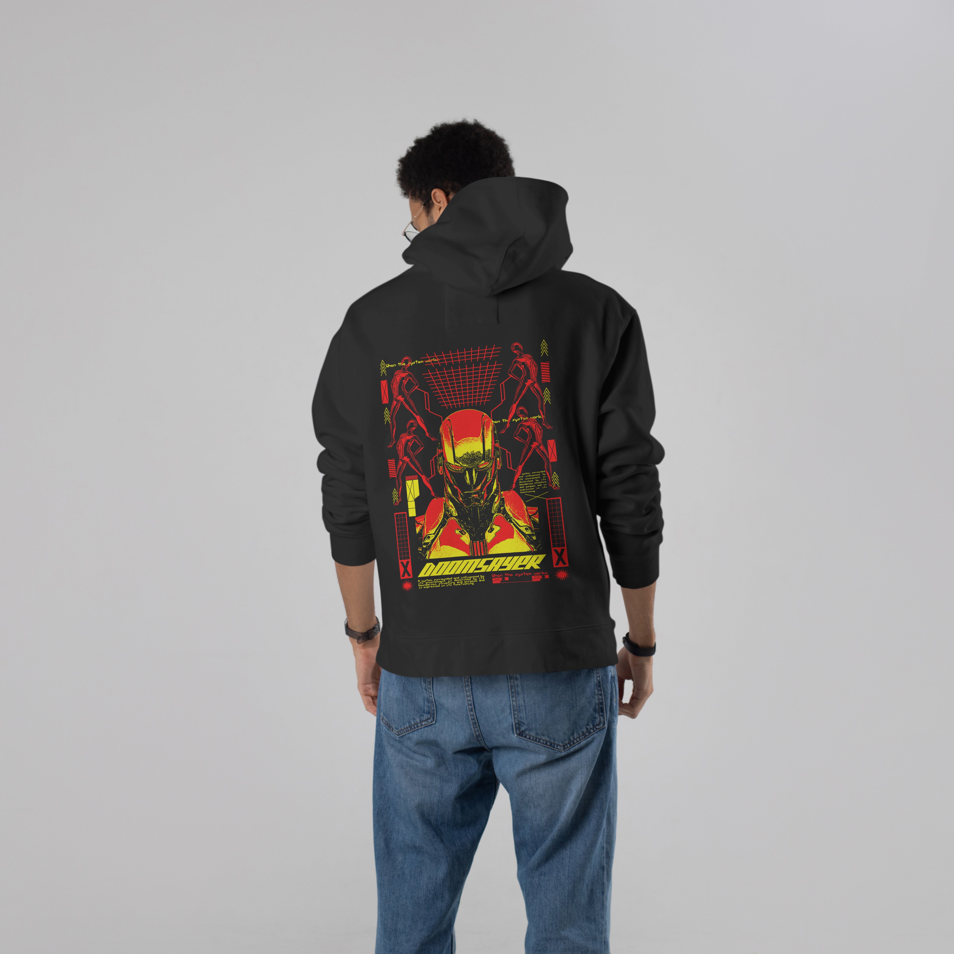 DOOMSAYER Premium Oversize Hoodie (Black)