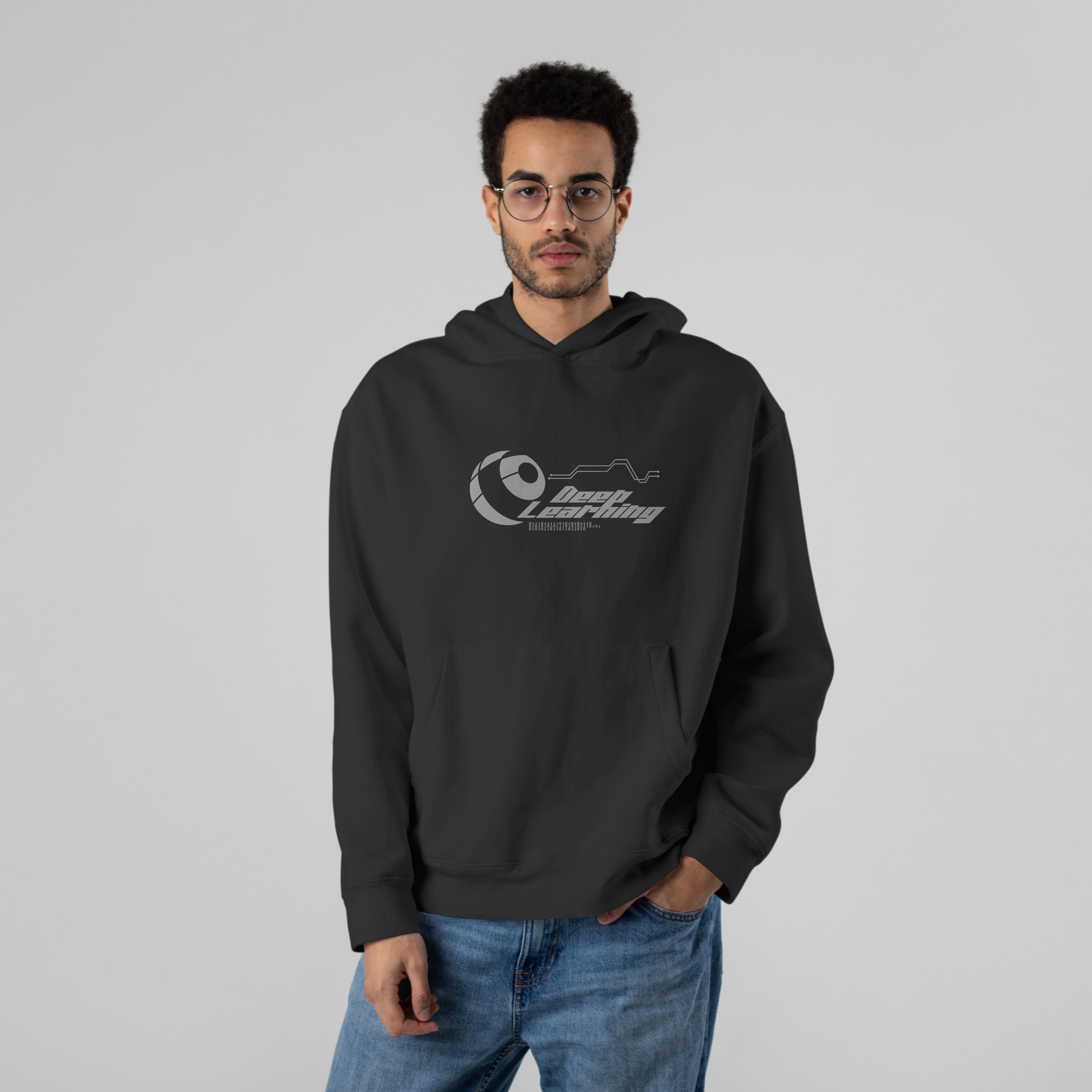 DEEP LEARNING Premium Oversize Hoodie (Black)